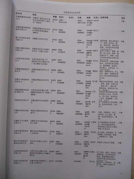 中國(guó)家紡企業(yè)黃頁(yè)可開展精準(zhǔn)營(yíng)銷，電話營(yíng)銷、郵件營(yíng)銷、傳真營(yíng)銷等等多管齊下，圓您銷售冠軍夢(mèng)